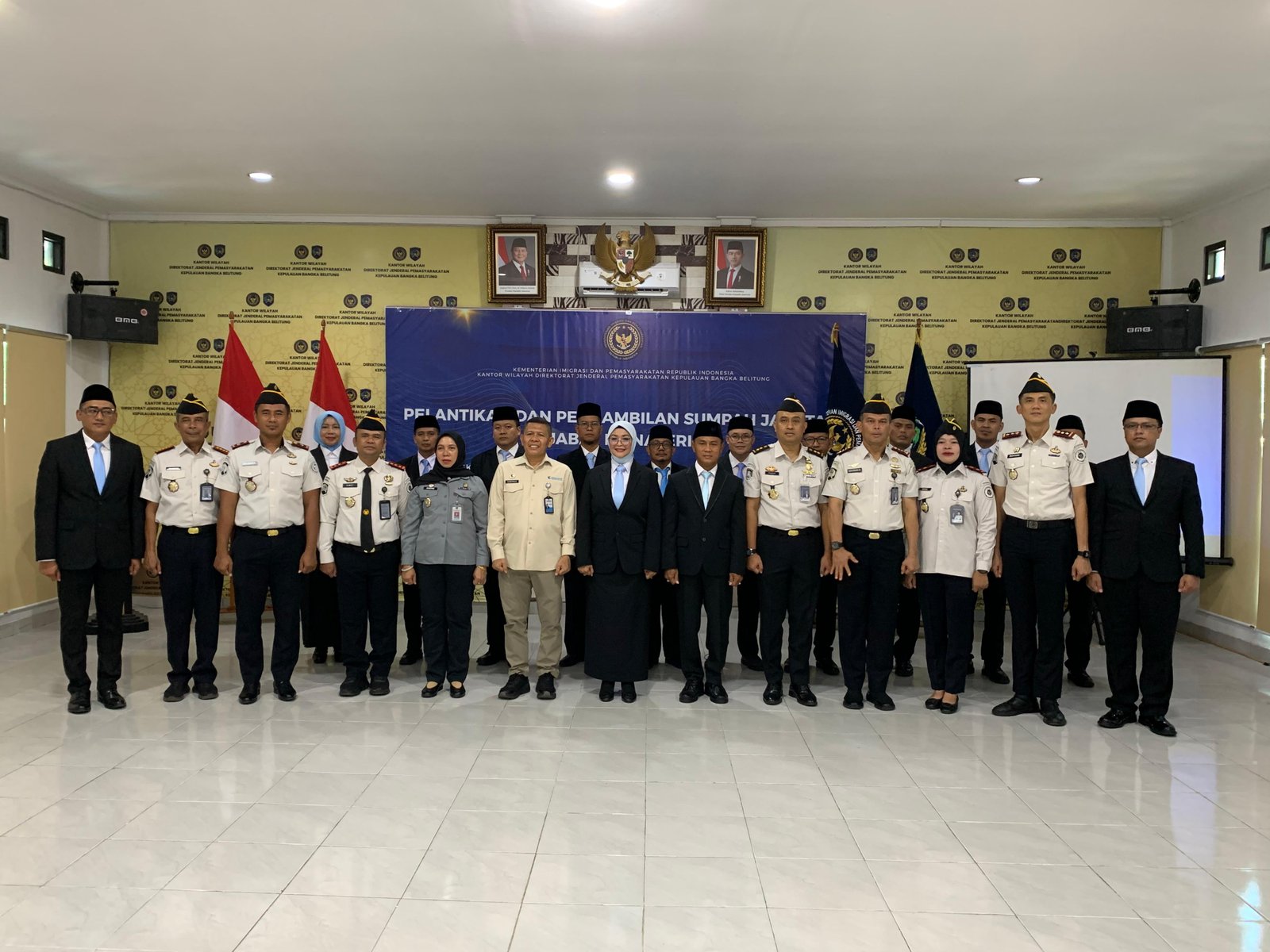 Lantik 10 Pejabat Manajerial, Kakanwil Ditjenpas Babel Tekankan Integritas dan Profesionalisme